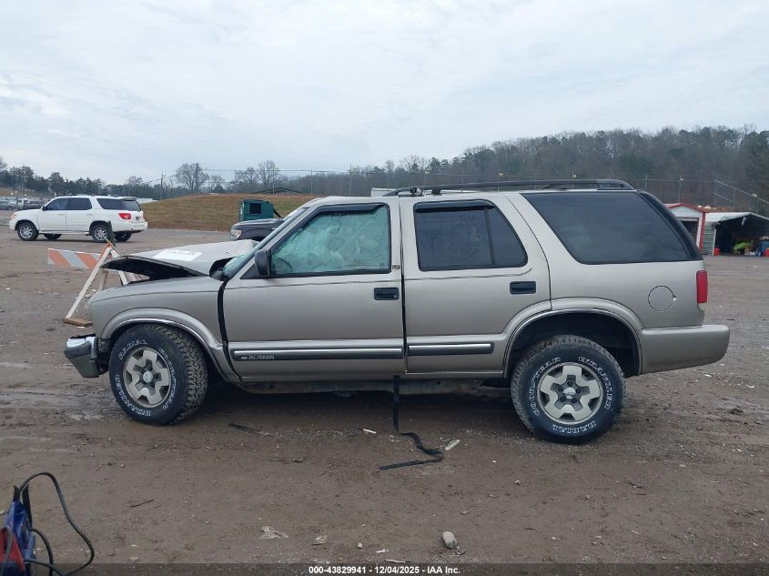 2001 Chevrolet Blazer Lt VIN: 1GNDT13W11K256868 Lot: 43829941