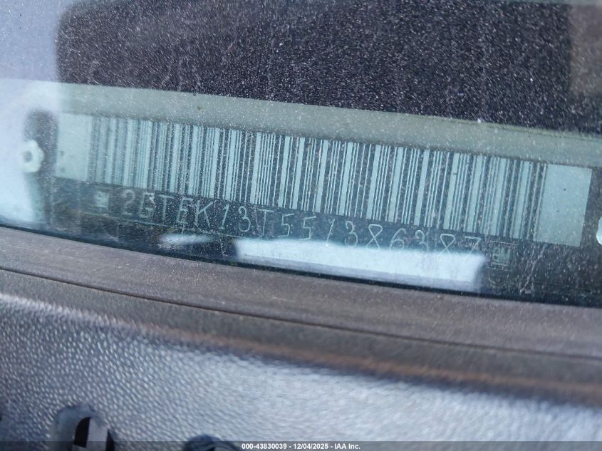 2005 GMC Sierra 1500 Sle VIN: 2GTEK13T551386387 Lot: 43830039