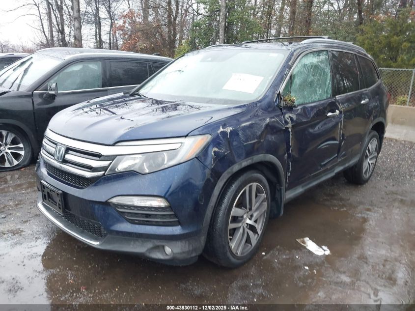 2016 Honda Pilot Touring VIN: 5FNYF6H9XGB073654 Lot: 43830112