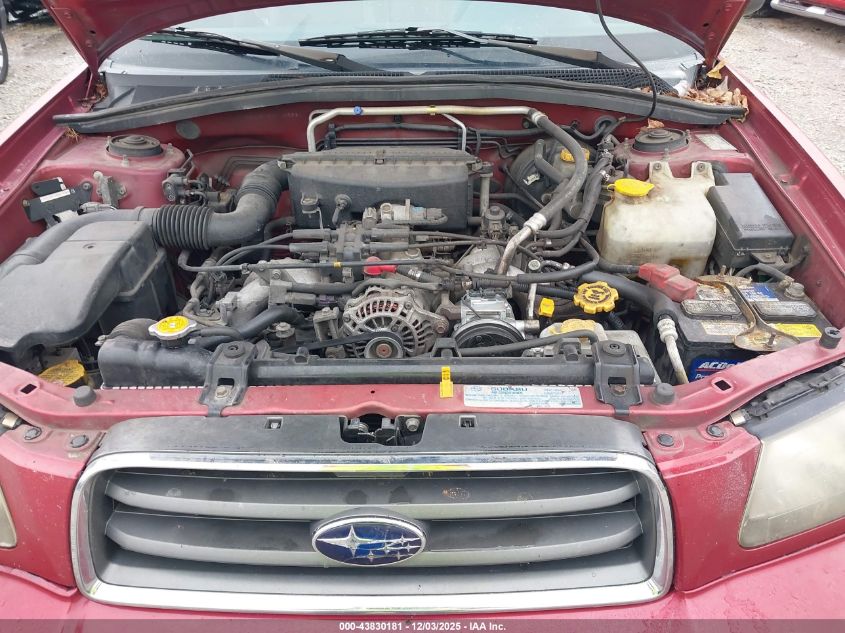 2004 Subaru Forester 2.5Xs VIN: JF1SG65674H730585 Lot: 43830181