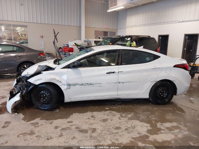 2016 Hyundai Elantra Se VIN: 5NPDH4AE4GH714576 Lot: 43830182
