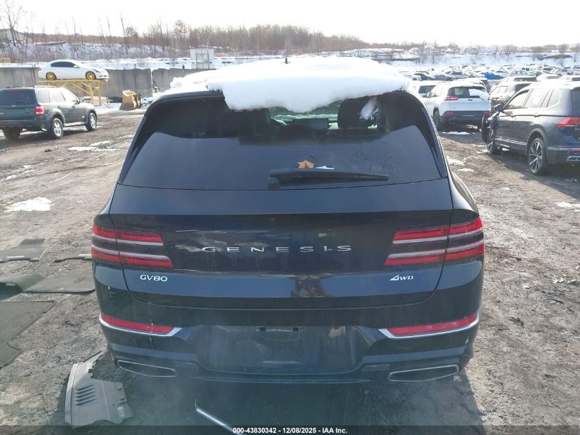 2023 Genesis Gv80 2.5T Awd VIN: KMUHBDSB7PU108635 Lot: 43830342