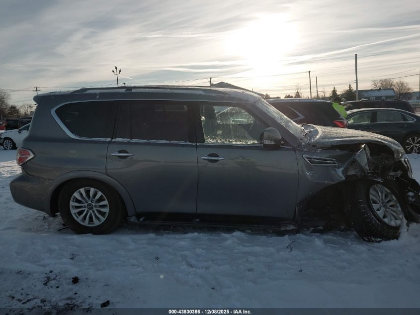 2020 Nissan Armada Sv 4Wd VIN: JN8AY2NCXLX516300 Lot: 43830386
