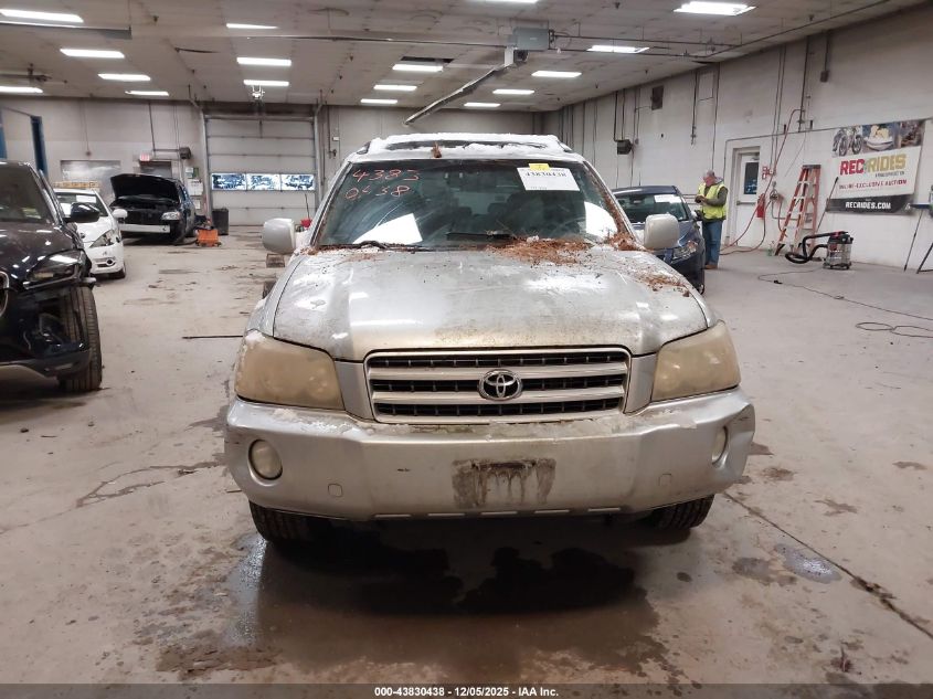 2003 Toyota Highlander Limited V6 VIN: JTEGF21A930080611 Lot: 43830438