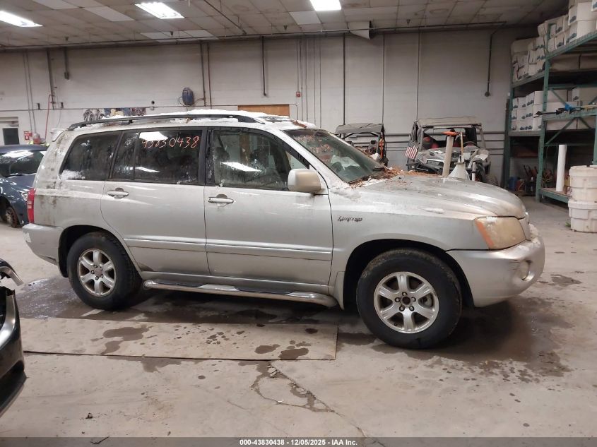 2003 Toyota Highlander Limited V6 VIN: JTEGF21A930080611 Lot: 43830438
