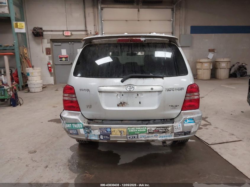 2003 Toyota Highlander Limited V6 VIN: JTEGF21A930080611 Lot: 43830438