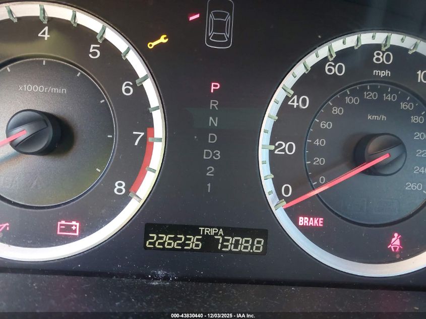 2008 Honda Accord 3.5 Ex-L VIN: 1HGCP36818A073666 Lot: 43830440