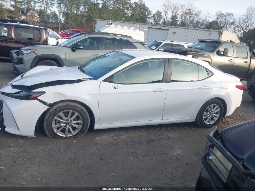 2025 Toyota Camry Le VIN: 4T1DAACK0SU006065 Lot: 43830493