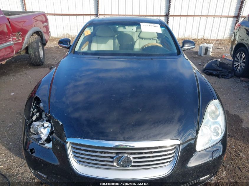 2002 Lexus Sc 430 VIN: JTHFN48Y720016694 Lot: 43830508