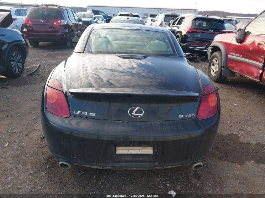 2002 Lexus Sc 430 VIN: JTHFN48Y720016694 Lot: 43830508