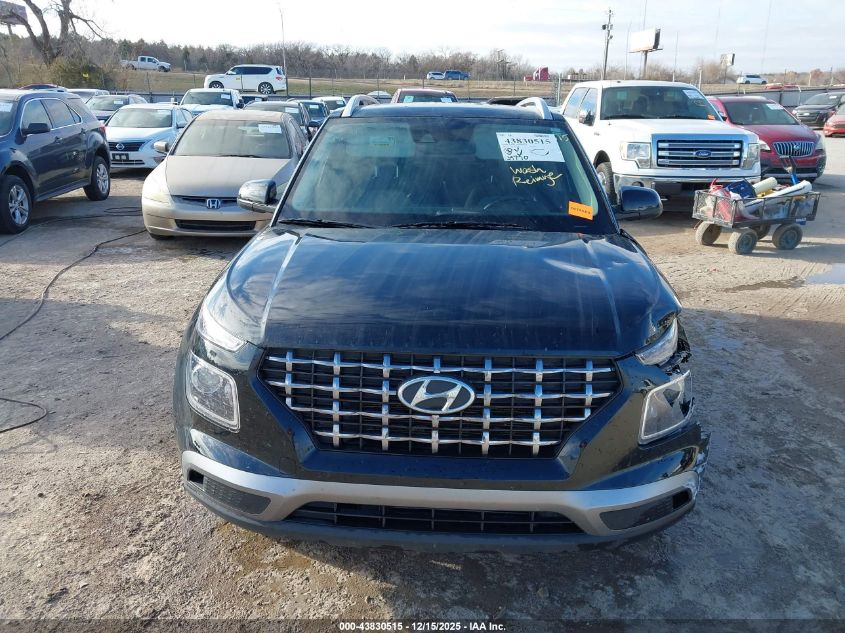 2022 Hyundai Venue Sel VIN: KMHRC8A31NU186942 Lot: 43830515
