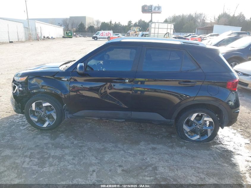 2022 Hyundai Venue Sel VIN: KMHRC8A31NU186942 Lot: 43830515