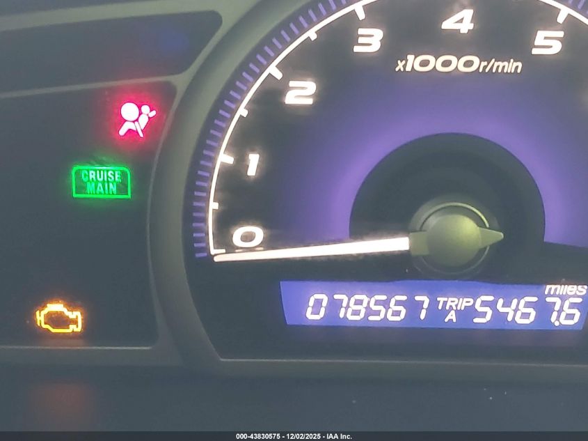 2009 Honda Civic Lx VIN: 19XFA16569E024419 Lot: 43830575