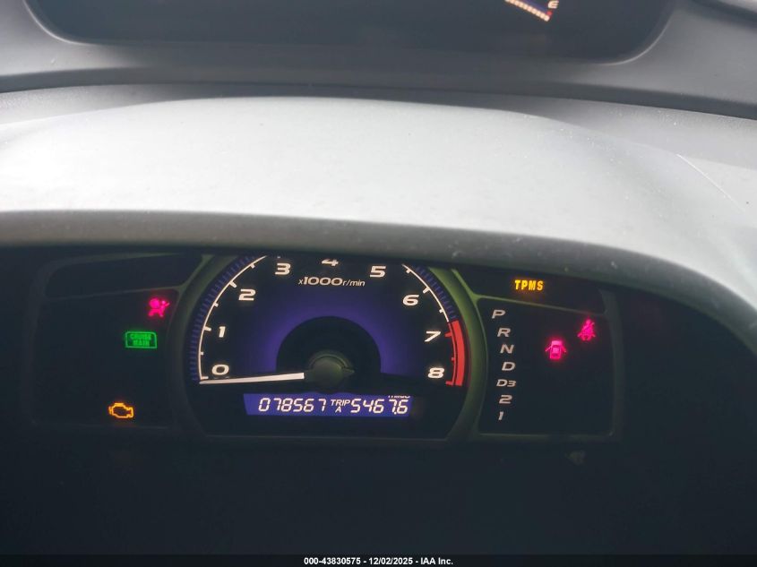 2009 Honda Civic Lx VIN: 19XFA16569E024419 Lot: 43830575