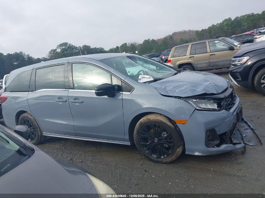 2025 Honda Odyssey Sport-L VIN: 5FNRL6H75SB059231 Lot: 43830640