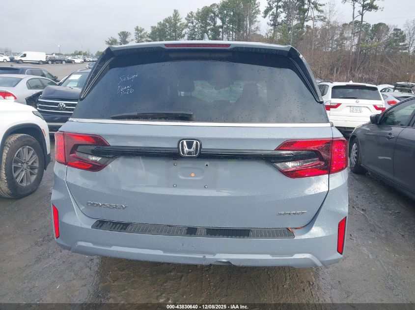 2025 Honda Odyssey Sport-L VIN: 5FNRL6H75SB059231 Lot: 43830640