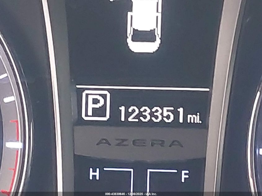 2014 Hyundai Azera VIN: KMHFG4JG3EA343407 Lot: 43830646