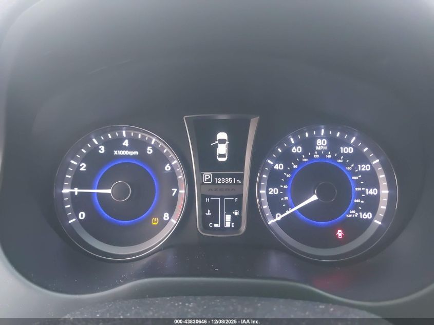 2014 Hyundai Azera VIN: KMHFG4JG3EA343407 Lot: 43830646