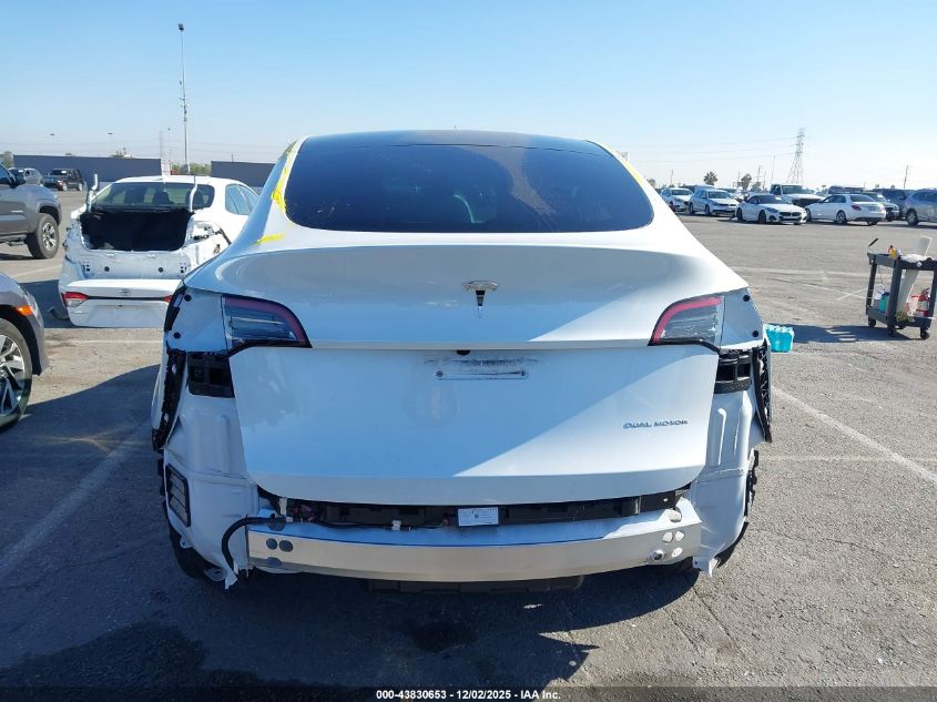 2023 Tesla Model Y Awd/Long Range Dual Motor All-Wheel Drive VIN: 7SAYGDEE6PA156596 Lot: 43830653