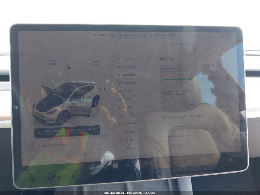 2023 Tesla Model Y Awd/Long Range Dual Motor All-Wheel Drive VIN: 7SAYGDEE6PA156596 Lot: 43830653