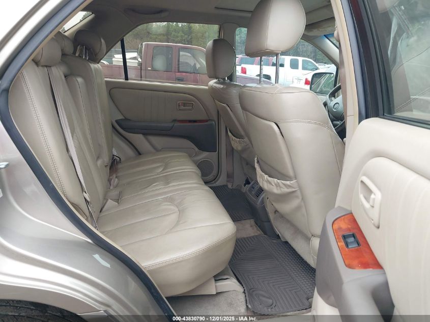 1999 Lexus Rx 300 VIN: JT6GF10U4X0043232 Lot: 43830790