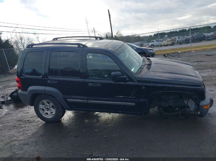 2002 Jeep Liberty Sport VIN: 1J4GL48K42W226250 Lot: 43830792