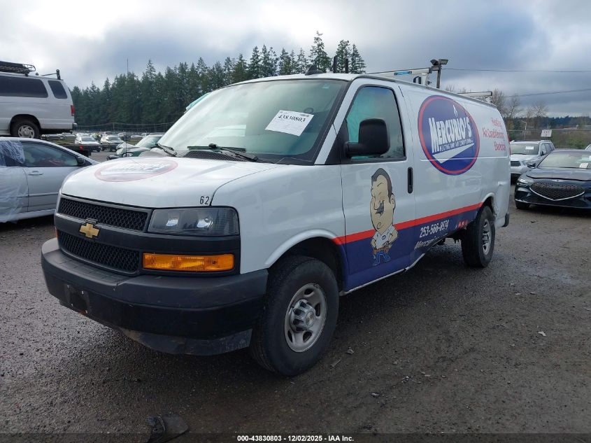 2023 Chevrolet Express Cargo Rwd 2500 Regular Wheelbase Wt VIN: 1GCWGAFP6P1109017 Lot: 43830803