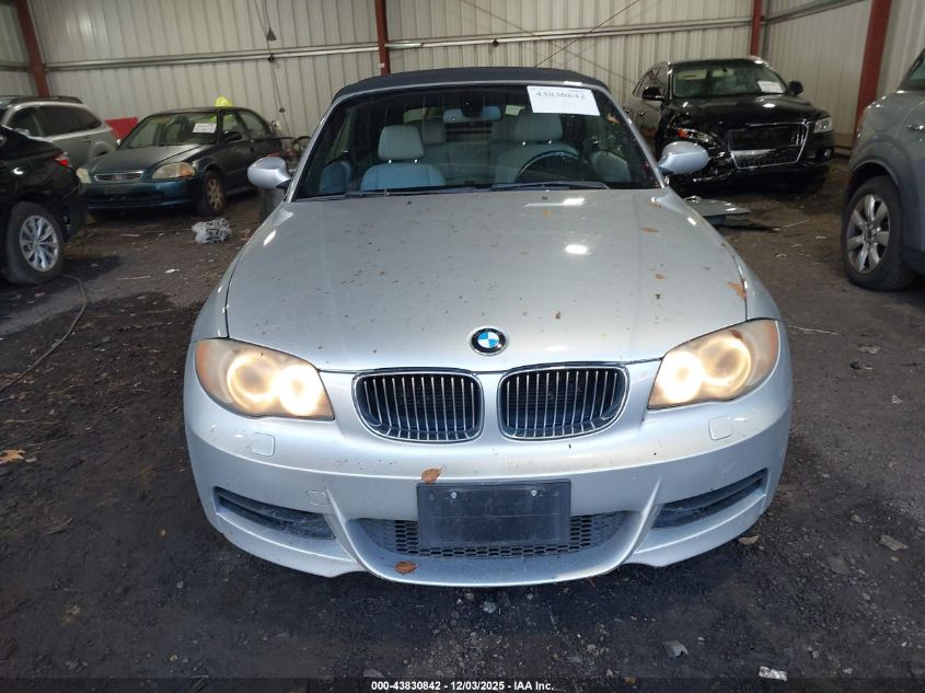 2008 BMW 135I VIN: WBAUN93548VF55000 Lot: 43830842