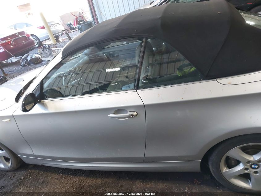 2008 BMW 135I VIN: WBAUN93548VF55000 Lot: 43830842