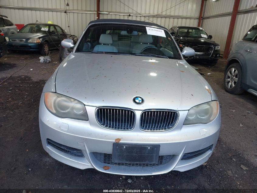 2008 BMW 135I VIN: WBAUN93548VF55000 Lot: 43830842