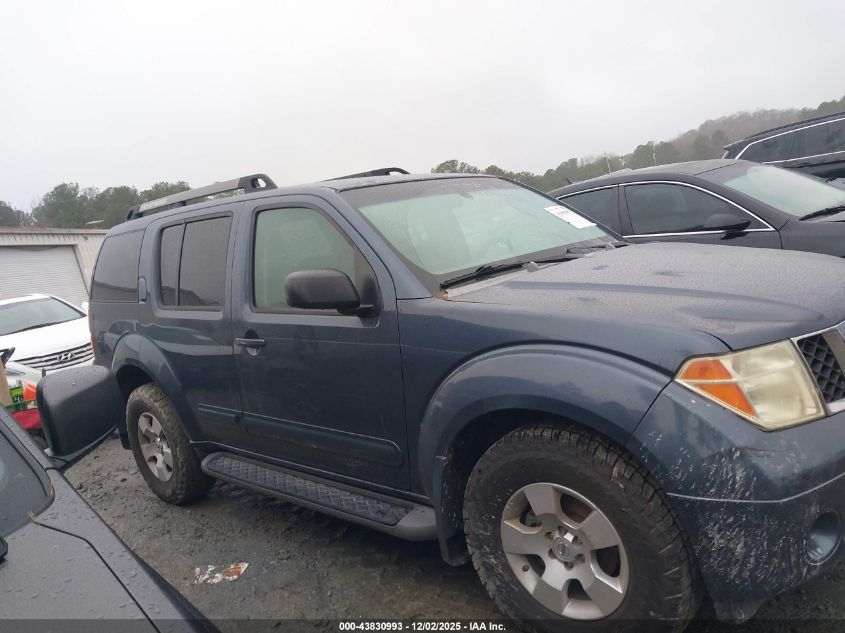 2006 Nissan Pathfinder S VIN: 5N1AR18U66C680240 Lot: 43830993