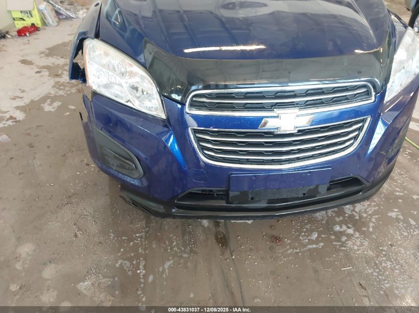 2016 Chevrolet Trax Lt VIN: 3GNCJPSB2GL247610 Lot: 43831037