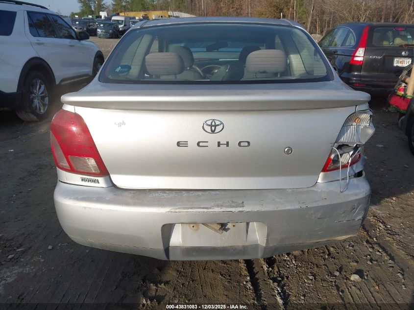 2002 Toyota Echo VIN: JTDAT123620224613 Lot: 43831083