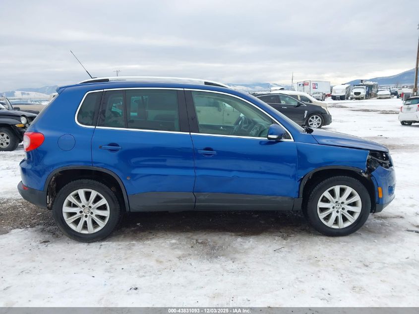 2009 Volkswagen Tiguan S/Se/Sel VIN: WVGAV75N89W004483 Lot: 43831093
