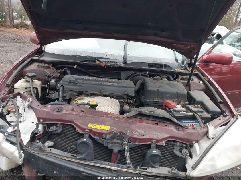 2002 Toyota Camry Le VIN: 4T1BE32K52U031844 Lot: 43831108