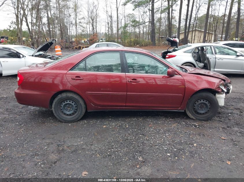 2002 Toyota Camry Le VIN: 4T1BE32K52U031844 Lot: 43831108