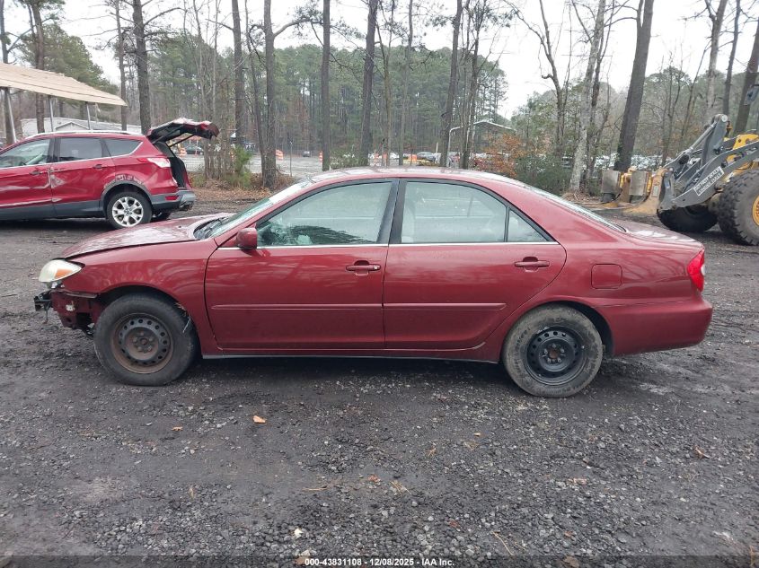 2002 Toyota Camry Le VIN: 4T1BE32K52U031844 Lot: 43831108