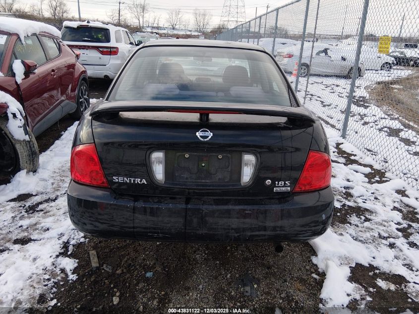 2006 Nissan Sentra 1.8S VIN: 3N1CB51D96L645024 Lot: 43831122