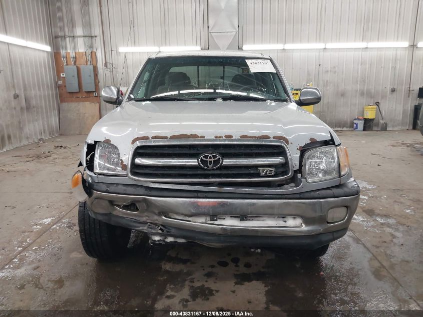 2000 Toyota Tundra Sr5 V8 VIN: 5TBRT3416YS080277 Lot: 43831167
