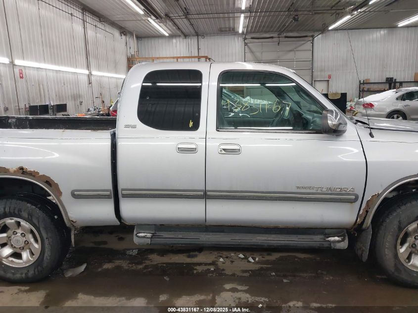 2000 Toyota Tundra Sr5 V8 VIN: 5TBRT3416YS080277 Lot: 43831167