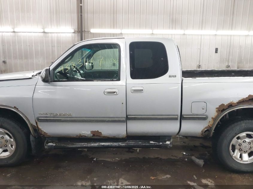 2000 Toyota Tundra Sr5 V8 VIN: 5TBRT3416YS080277 Lot: 43831167