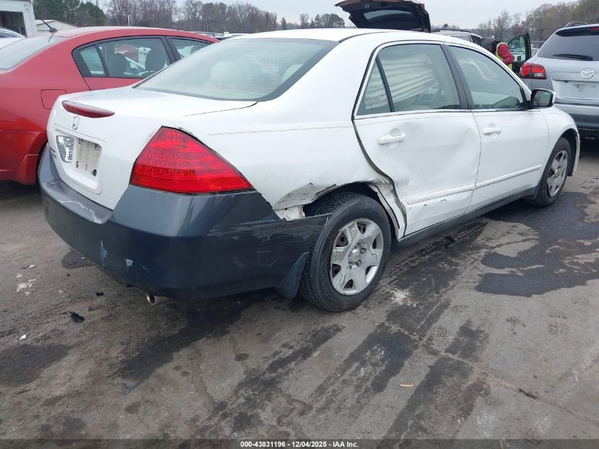2006 Honda Accord 2.4 Lx VIN: 1HGCM56456A108532 Lot: 43831196