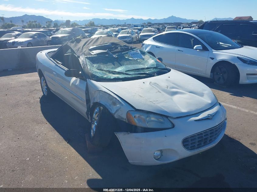 2002 Chrysler Sebring Limited VIN: 1C3EL65R82N264018 Lot: 43831225