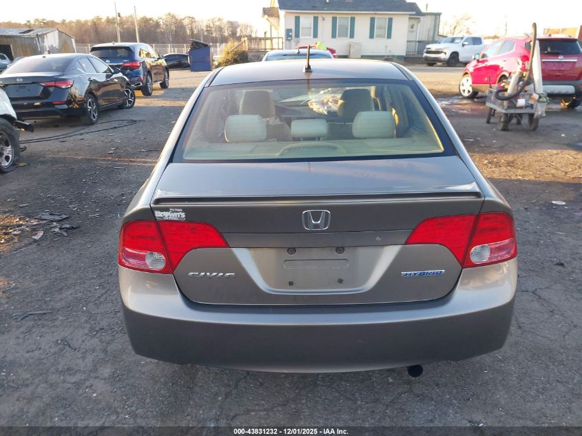 2006 Honda Civic Hybrid VIN: JHMFA36236S006159 Lot: 43831232