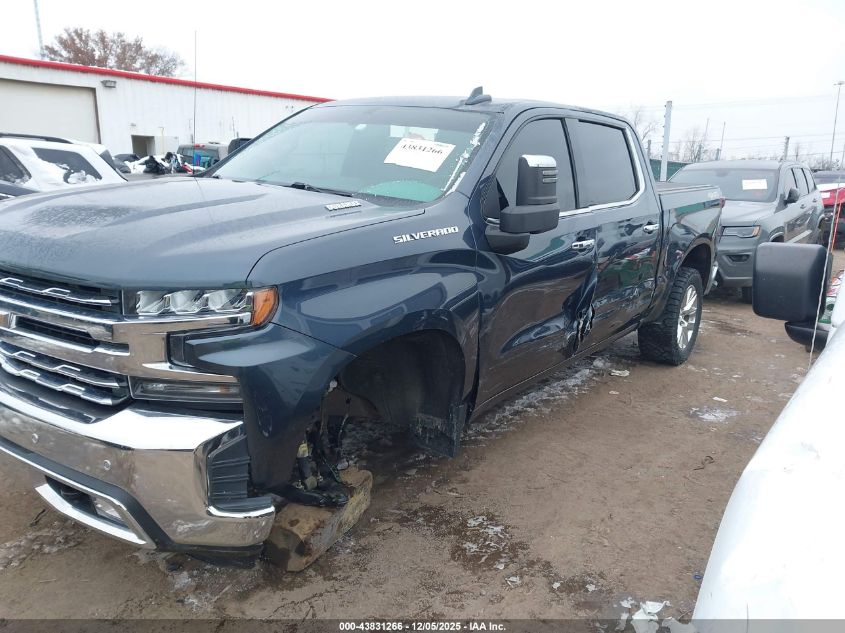 2022 Chevrolet Silverado 1500 Ltd 4Wd Short Bed Ltz VIN: 1GCUYGET4NZ130582 Lot: 43831266
