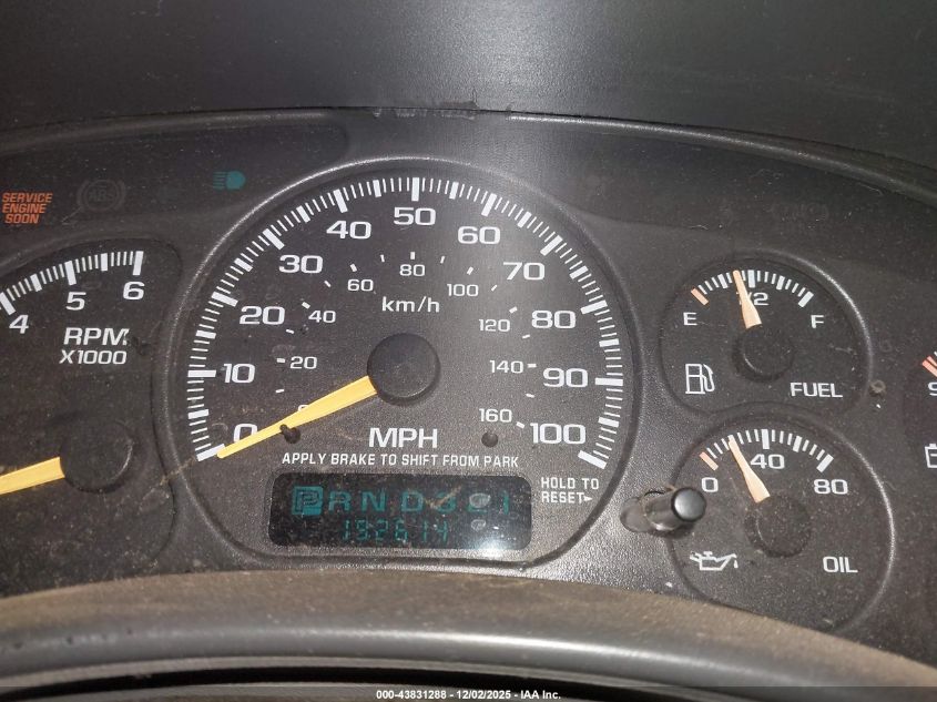 2000 Chevrolet Tahoe All New Ls VIN: 1GNEC13T1YJ108133 Lot: 43831288