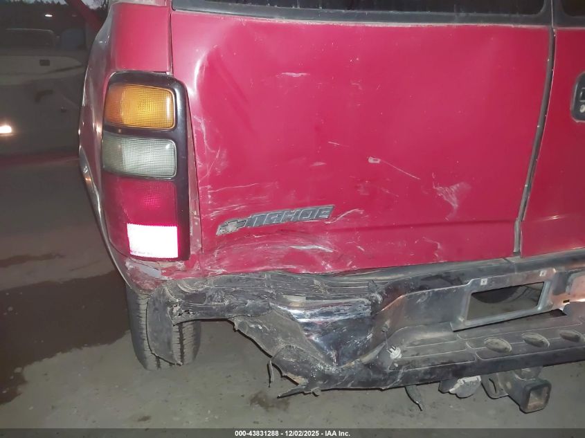 2000 Chevrolet Tahoe All New Ls VIN: 1GNEC13T1YJ108133 Lot: 43831288