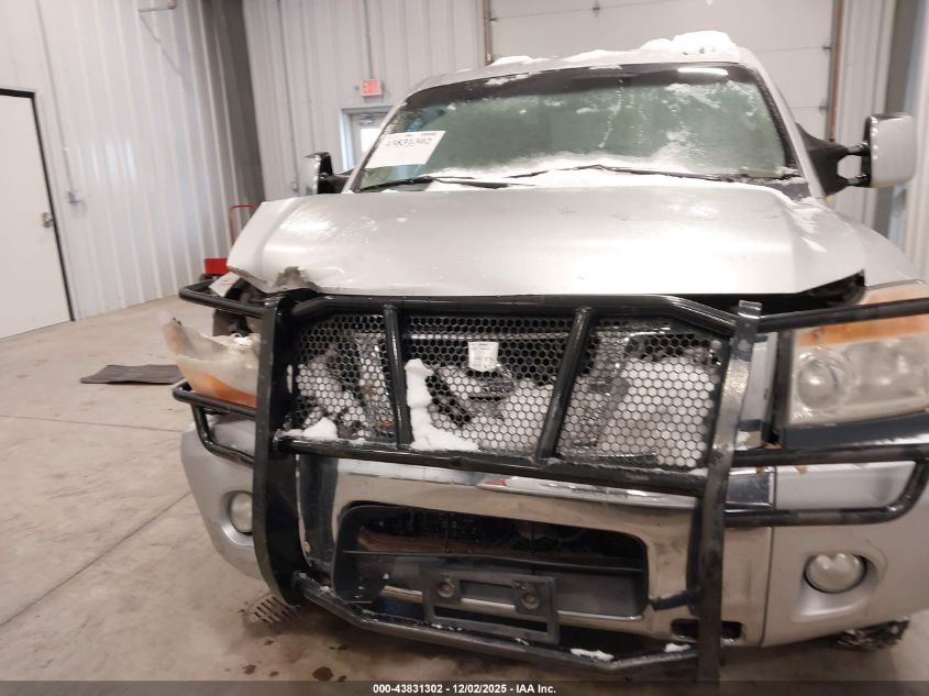 2008 Nissan Titan Pro-4X/Xe VIN: 1N6BA07C88N339333 Lot: 43831302