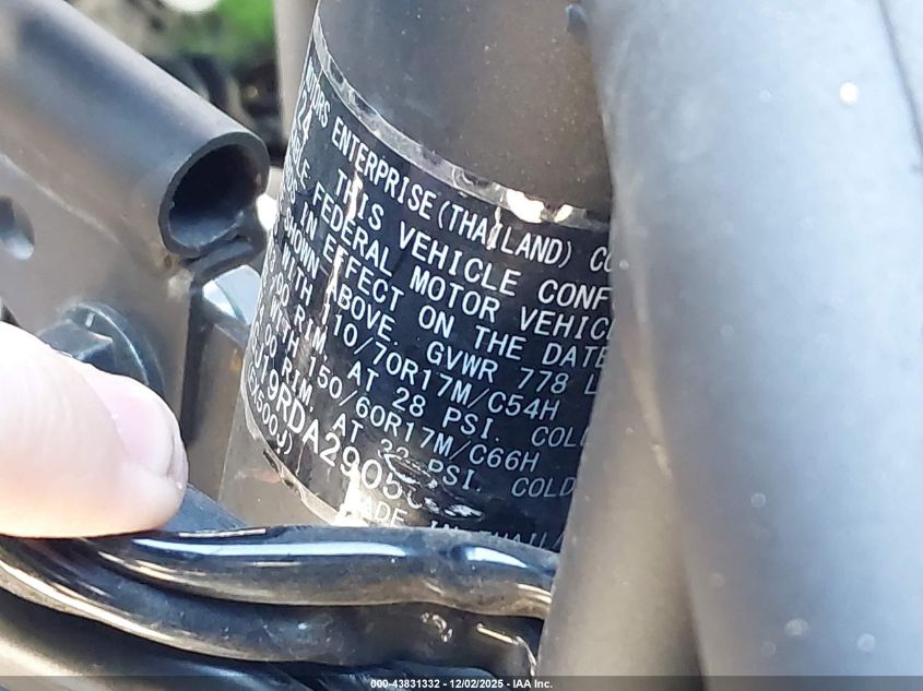 2024 Kawasaki Ex500 A/B VIN: ML5EXGJ19RDA29050 Lot: 43831332