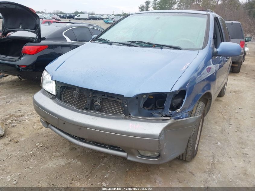 2002 Toyota Sienna Xle VIN: 4T3ZF13C02U449291 Lot: 43831430